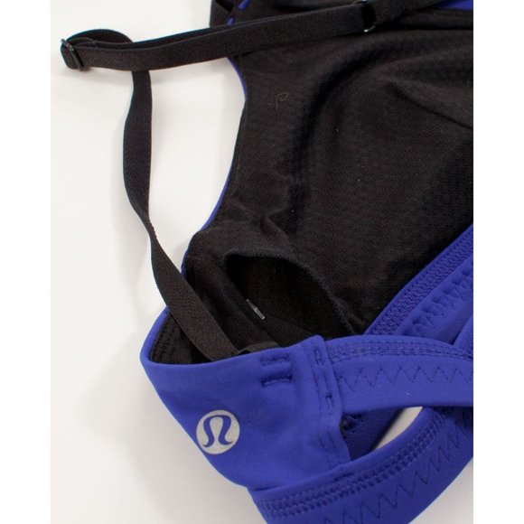 LULULEMON Blue It's Getting Hot in Here Bra sz 6 - Picture 6 of 15